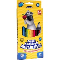 Colored pencils Schoolboy Watercolor Hexagonal 12 colors (312110004-UA)
