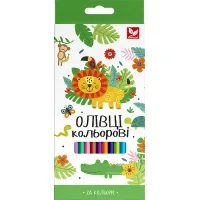 Colored pencils Schoolboy Trihedral With sharpener 24 colors (140SH-24)