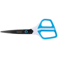 Scissors Axent Titanium 21 cm, white and blue (6307-29-A)