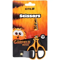 Kite children's scissors with rubber inserts and a pattern on the Garfield blade 13 cm (GF25-148)
