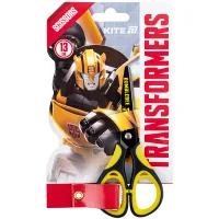 Kite children's scissors with rubber inserts and a pattern on the blade Transformers 13 cm (TF25-148)