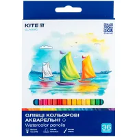 Colored pencils Kite Classic watercolor, 36 colors (K-1052)