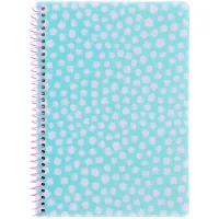 Axent spiral notebook A5 80 sheets, cell, plastic cover, blue (8462-2-A)
