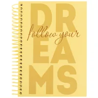 Axent spiral notebook A5 120 sheets, cell, hard cover, Dreams (8464-4-A)