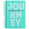 Блокнот Axent на спіралі А5 120 аркушів, клітинка, тверда обкладинка, Journey (8464-3-A)