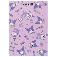 Kite Kuromi A5 notebook, 50 sheets, cell (HK25-194-1)