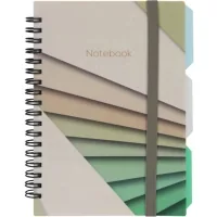 Notebook Optima Desing 38, B6 with dividers 100 sheets, cell (O20358-38)