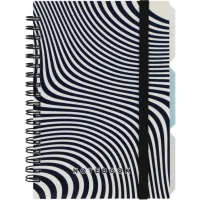 Notebook Optima Desing 46, B6 with dividers 100 sheets, cell (O20358-46)