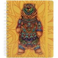 Optima Sambala notebook on rubber, 175x206 mm spiral, 150 sheets cell with margins (O20849-01)