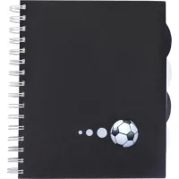 Notebook Economix B5 Football, plastic cover with cutout and paper insert, euro spiral, 150 sheets (E20228-01)