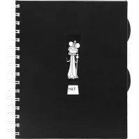 Notebook Economix B5 Chess, plastic cover with cutout and paper insert, euro spiral, 150 sheets (E20228-02)