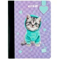 Kite notebook with magnetic bookmark Studio Pets A5, 60 sheets, cell (SP25-192)