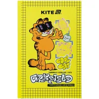 Блокнот Kite А6 Garfield, тверда обкладинка, 80 аркушів, клітинка (GF25-199)