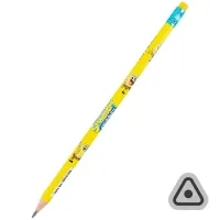 Kite Sponge Bob three-sided graphite pencil, with eraser, HB (SB25-046)