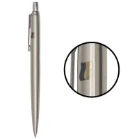 Ручка кулькова Parker JOTTER 17 UKRAINE SS CT BP Прапор жовто-синій на ковпочку (16132_T008c2)