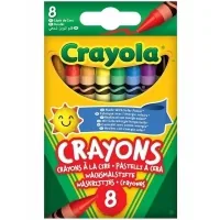 Crayola colored wax crayons, 8 pcs (52-3008)