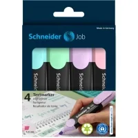Набір маркерів Schneider JOB текстових 150, 4 пастельні кольори в блістері (S115098)