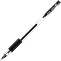 Ручка гелева Baoke 0.5 мм, з грипом, чорна, 12 шт (PC880D/F-black)