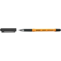 Ручка кулькова Stanger Fine point 0,7 мм, з грипом, зелена, 10 шт (M 0.7-18000300056)