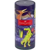 Faber-Castell Connector Markers Dinosaurs in a metal gift box 20 colors (32543)