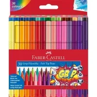 Felt-tip pens Faber-Castell three-sided Grip felt-tip pen, 30 colors (29902)