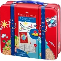 Faber-Castell felt-tip pens in a metal case Connector Fasten together 40 colors (31347)