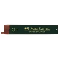 Lead for mechanical pencil Faber-Castell Super-Polymer B (diameter 0.5 mm), 12 pieces in a pencil case (16803)