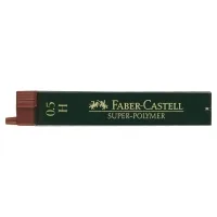 Stylus for mechanical pencil Faber-Castell Super-Polymer H (diameter 0.5 mm), 12 pieces in a pencil case (16805)