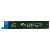 Lead for mechanical pencil Faber-Castell Super-Polymer HB (diameter 0.7 mm), 12 pieces in a pencil case (2012)