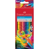Colored pencils Faber-Castell Color pencils Ergonomics, three-filed, 4 mm, 12 colors (116512) (32850)