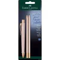 Ballpoint pen Faber-Castell set ballpoint pen + 2 pencils Writing Set POLY BALL Urban, color pink (32575)