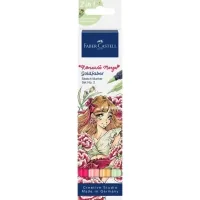 Faber-Castell double-sided Goldfaber Romantic Manga Collection art marker, 4 colors (33010)