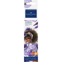 Faber-Castell double-sided Goldfaber Romantic Manga Collection art marker, 4 colors (33011)