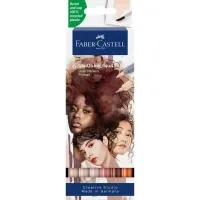 Art marker Faber-Castell set of watercolor double-sided Goldfaber Aqua Dual Marker Portrait, 6 colors (32310)