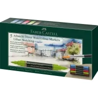 Art marker Faber-Castell set watercolor double-sided Albrecht Dürer Urban sketch, Urban sketch 5 colors (31351)