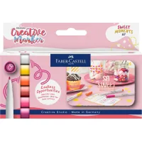 Набір маркерів Faber-Castell тонких для декору Goldfaber Creative Marker, 6 кольорів, товщина 1,5 мм (33000)