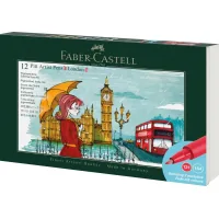 Faber-Castell liner set of capillary pens Pitt Artist Pen Set London, 12 pcs (33018)