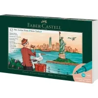 Faber-Castell liner set of capillary pens Pitt Artist Pen Set New York, 12 pcs (33016)