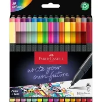 Faber-Castell liner set of capillary pens Grip Finepen trihedral 0.4 mm 30 colors (32272)