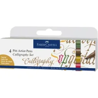 Faber-Castell liner set of capillary pens for calligraphy PITT Calligraphy in 4 colors (28951)