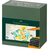 Liner Faber-Castell set of capillary pens Pitt Artist Pen Brush India ink, 48 colors (33030)