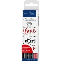 Faber-Castell liner set of capillary pens Pitt Artist Pens Hand Lettering Settering Set 4 pcs (27338)