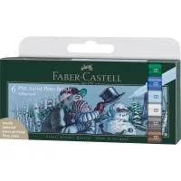 Liner Faber-Castell set of capillary pens of brushes PITT Artist Pens Brush Winterlude, 6 colors (32106)