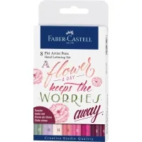 Liner Faber-Castell set of capillary pens PITT ARTIST PENS Hand Lettering Set 8 pcs. shades of pink (28984)