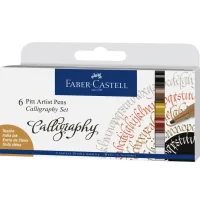 Faber-Castell Liner PITT Calligraphy Capillary Pen Set of 6 Colors (28952)