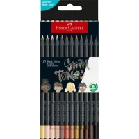 Colored pencils Faber-Castell Black Edition Color Pencils Skin Tones 12 colors (116414) (32397)
