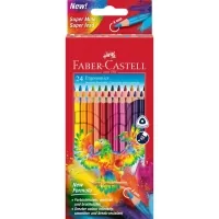 Colored pencils Faber-Castell Color pencils Ergonomics, three-sided 24 colors, (116544) (32851)