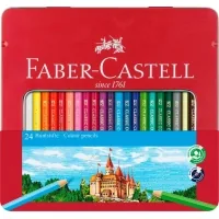 Colored pencils Faber-Castell "Castle" 24 colors in a metal box, 115824 (27985)