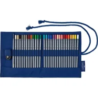 Colored pencils Faber-Castell Goldfaber Aqua in a fabric case of 27 colors with accessories, (114652) (28942)