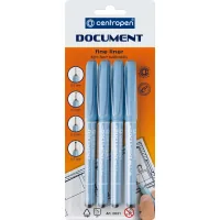 Centropen Document liner, set of 4 (blister) black (2631/4/BL)